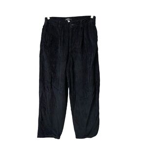 Urban Outfitters black corduroy pants baggy retro 90s grunge edgy Fall size M